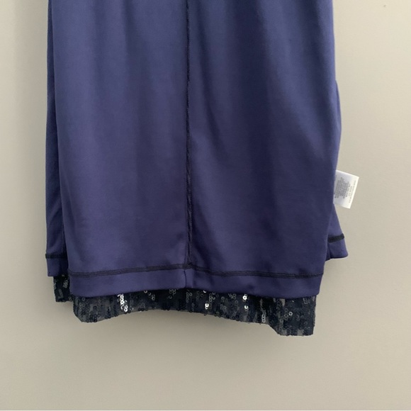 Dress Barn Sequinned Small Blue Formal Dress - Picture 9 of 11